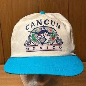 Vintage Cancun‎ Mexico Snapback Hat Cap
